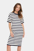 Saint Tropez Likam Striped Dress Winter White Nightsky Stripe