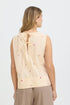 Fransa Bernie Blouse Yellow White Stripe Floral
