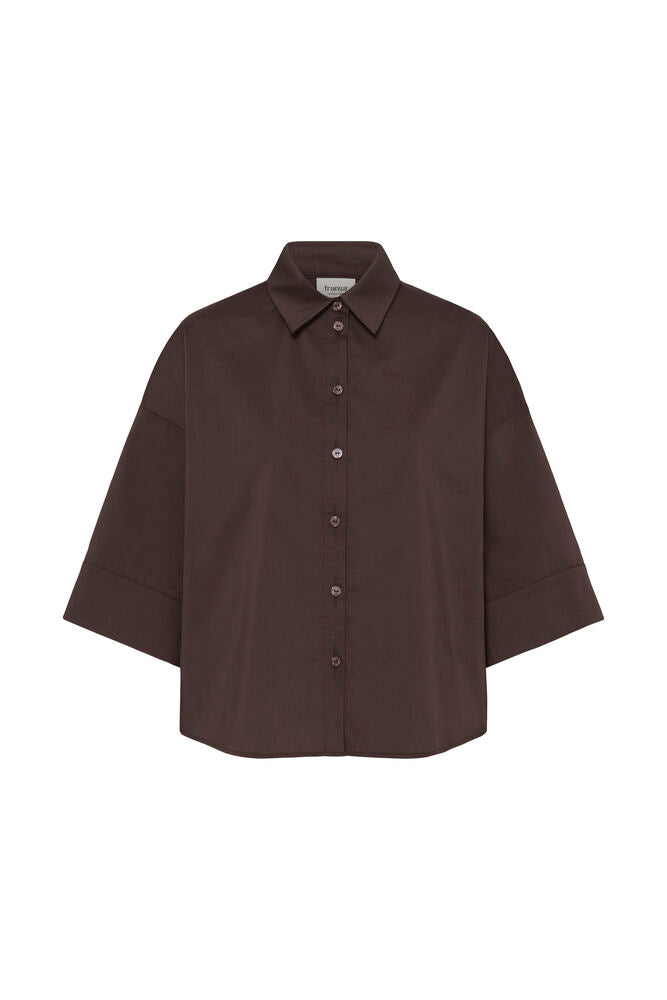 Fransa Cleo Shirt Hot Fudge