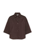 Fransa Cleo Shirt Hot Fudge