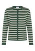 Saint Tropez Mila Striped Cardigan June Brown Rice Stripe