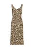 Fransa Ease Dress Brown Leopard Art