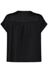 b.young Selita V Placket Neck  T-Shirt Meteorite