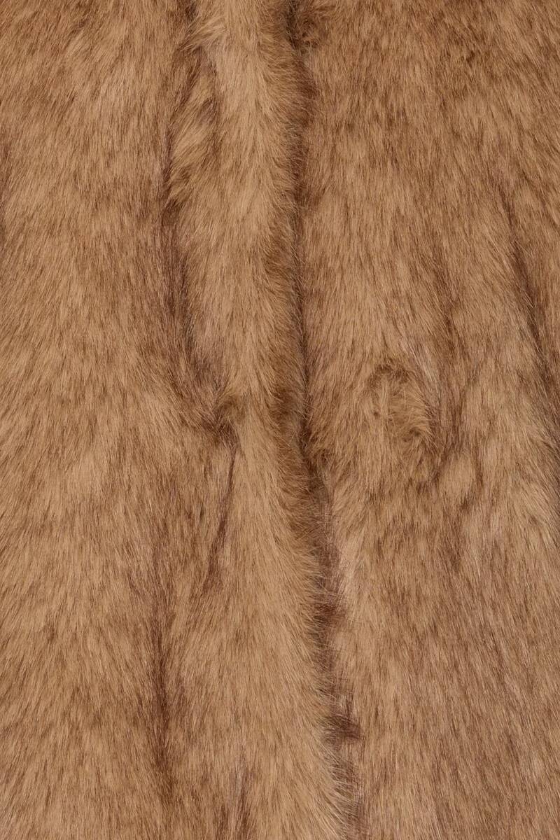 b.young Akaja Faux Fur Coat Tiger's Eye Melange