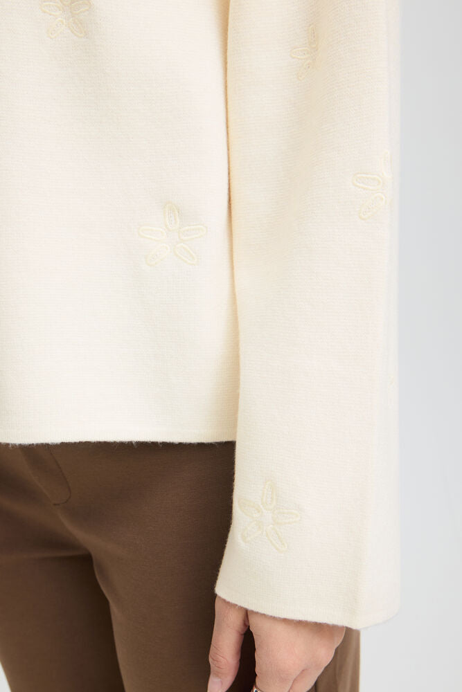Fransa Vera Pullover Whisper White