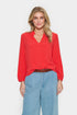 Saint Tropez Eda Blouse Flame Scarlet