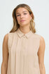 Fransa Adah Sleeveless Blouse Savannah Tan
