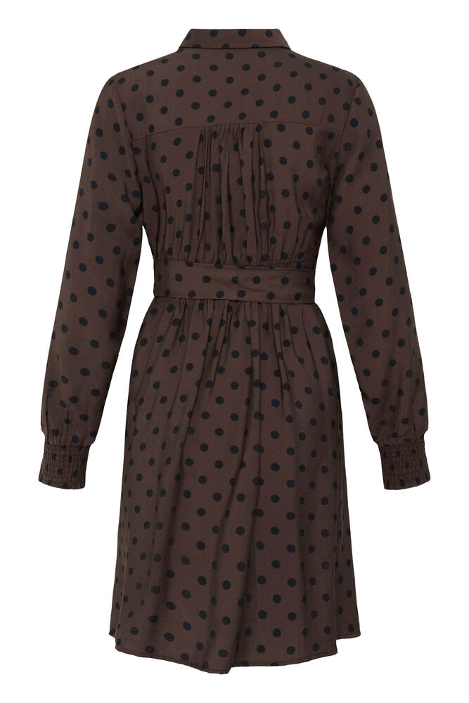 Fransa Adara Dress Hot Fudge Dotty