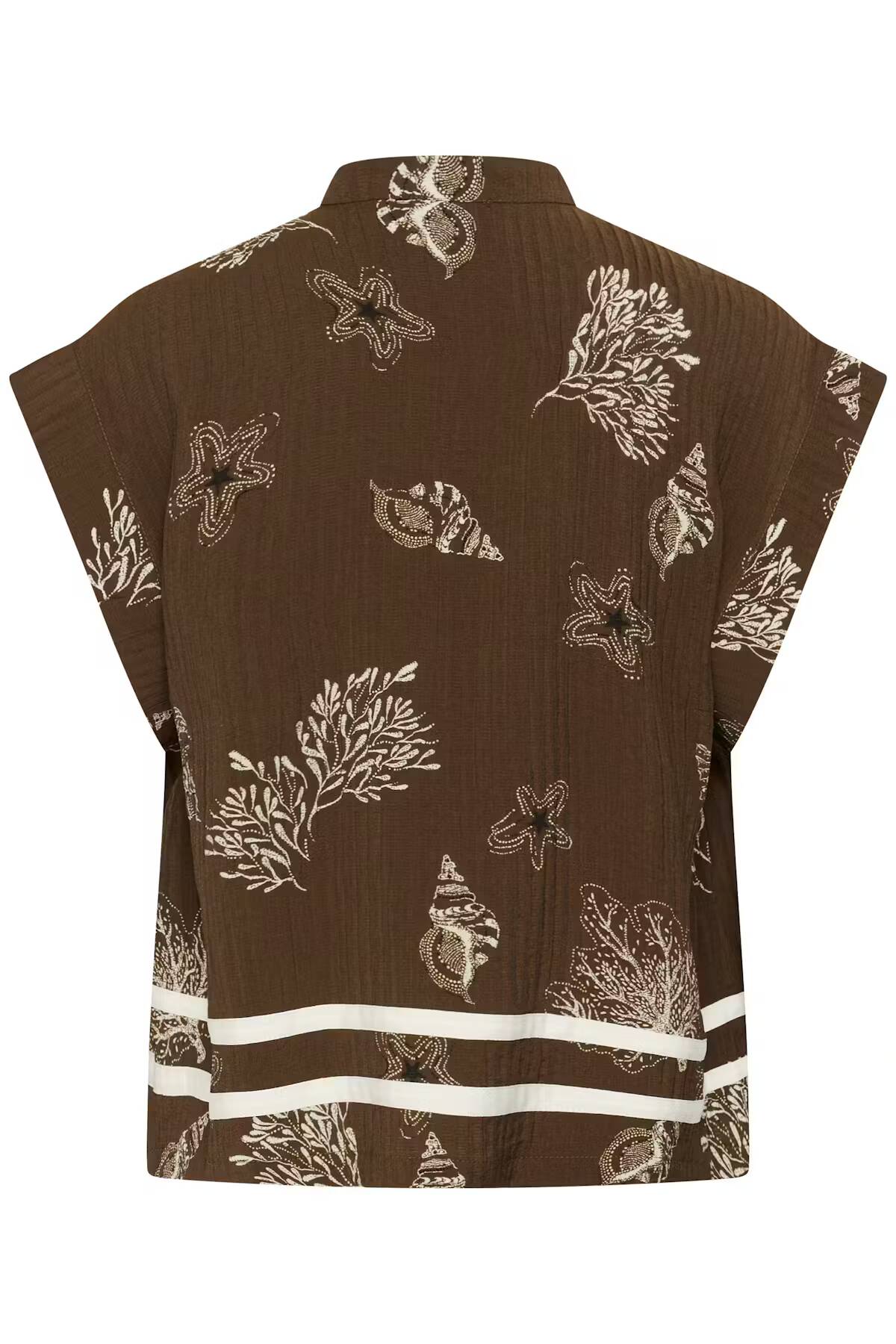 Saint Tropez Rosashell Blouse Fudge Sea Shell