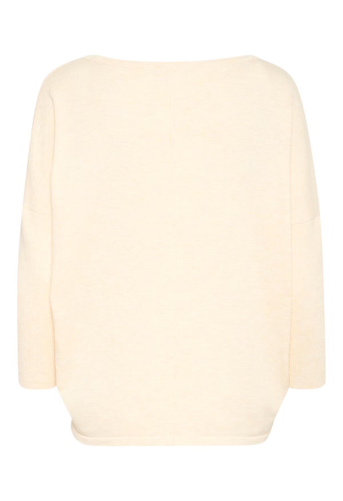 Saint Tropez Mila R-Neck Pullover Babys Breath Melange