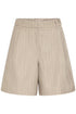 Fransa Alex Shorts Grey Morn Melange Pinstripe