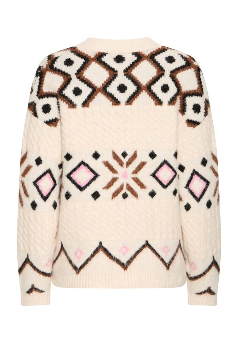 b.young Melpa Cardigan Birch Melange