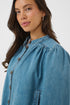 Saint Tropez Tera Shirt Medium Blue Denim