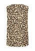 Fransa Ease Blouse Brown Leopard Art