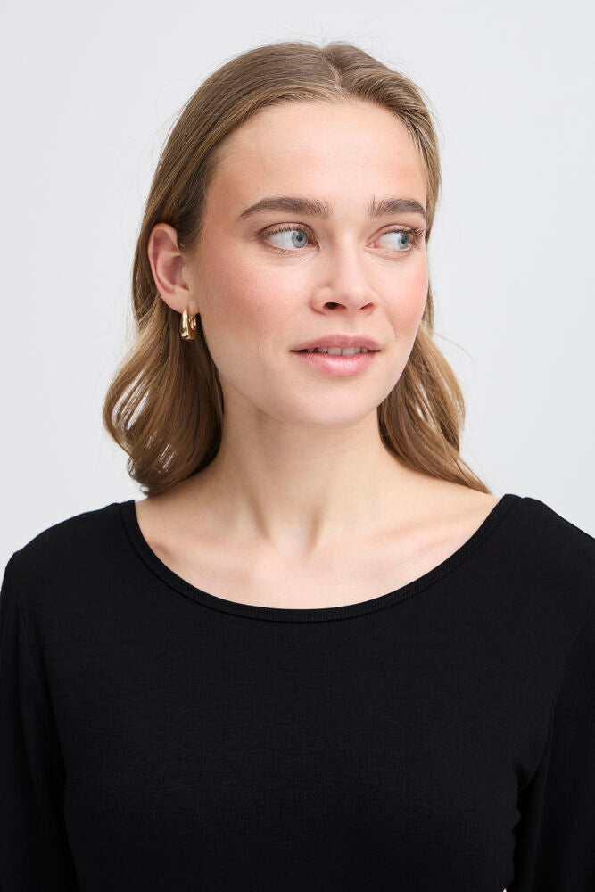 Fransa Dotta Tee Black