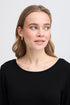 Fransa Dotta Tee Black