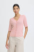b.young Mobbe Rib Cardigan Parfait Pink
