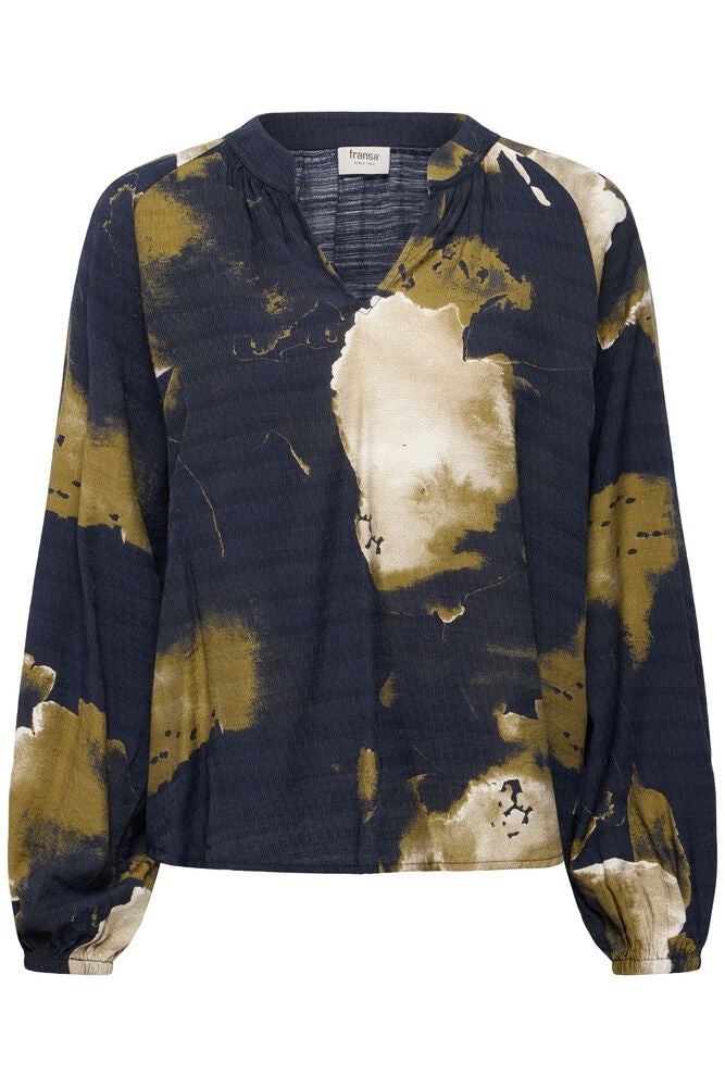 Fransa Ariana Blouse Ink Salute