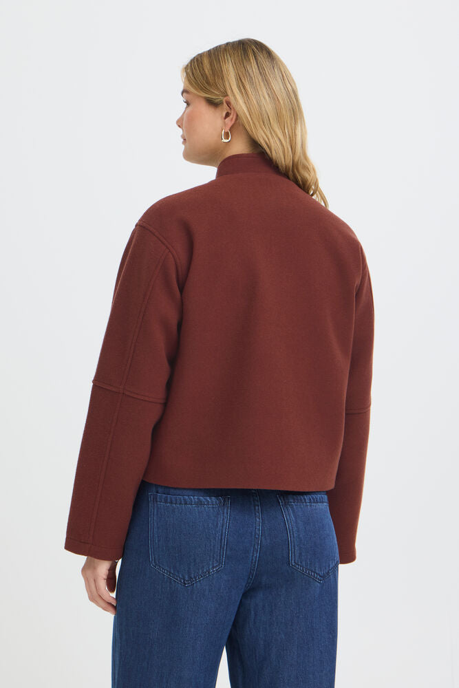 Fransa Joa Jacket Rum Raisin Melange