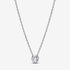 Pandora Era Bezel Sterling Silver Lab-grown Diamond Pendant Necklace 0.25 Carat