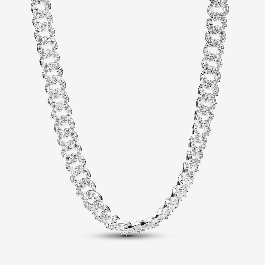 Pandora Pavé Cuban Chain Necklace