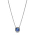 Pandora Sparkling Square Blue Halo Pendant Necklace