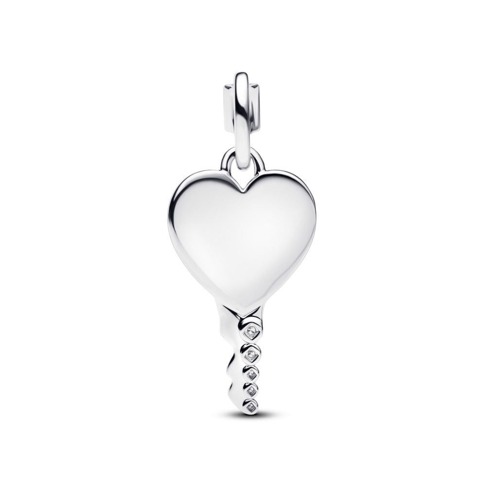 Pandora Engravable Heart Key Pendant