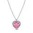 Pandora Pink Halo Heart Collier Necklace