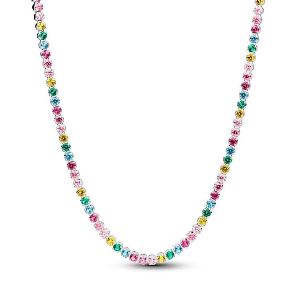 Pandora Rainbow Tennis Necklace