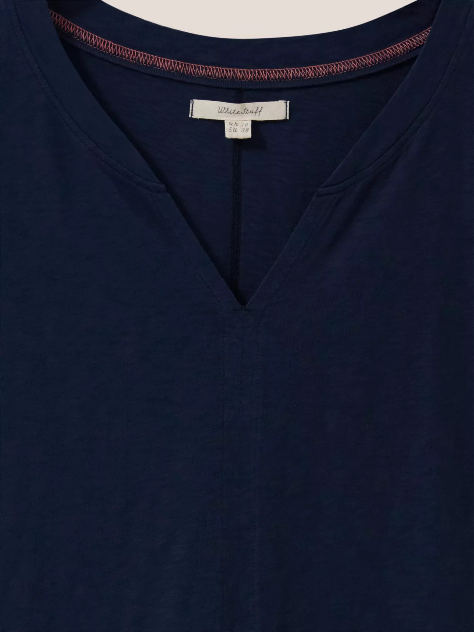 White Stuff Nelly Notch Neck Tee Dark Navy Buy 2 for £40