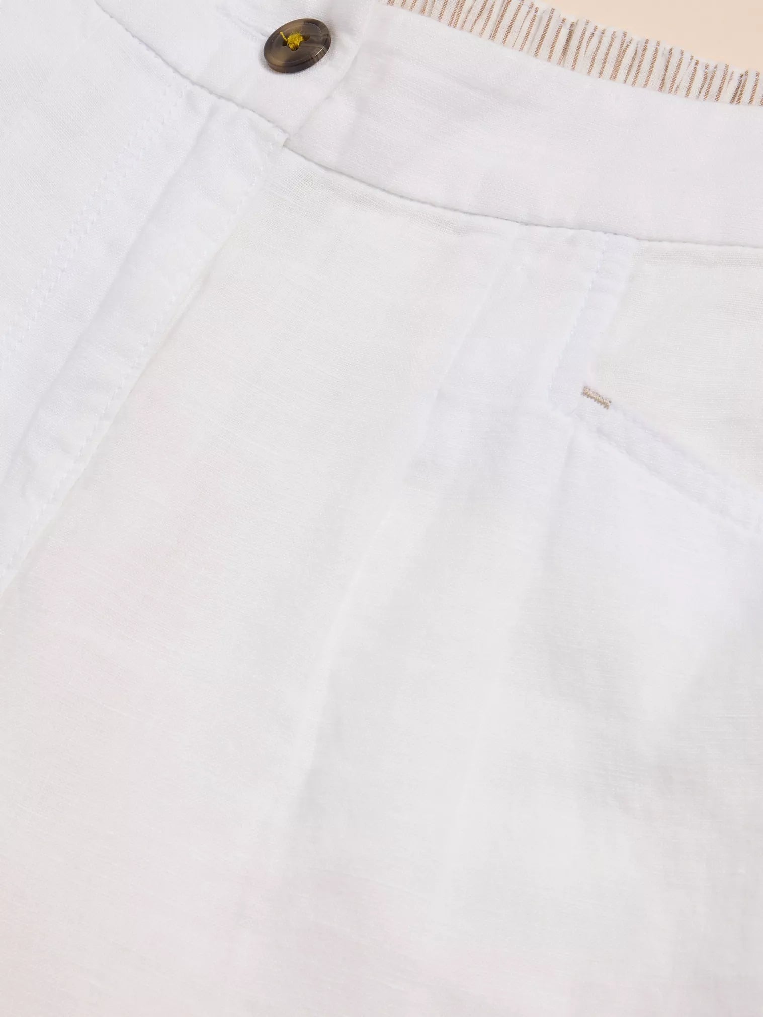 White Stuff Rowena Linen Trouser Brilliant White