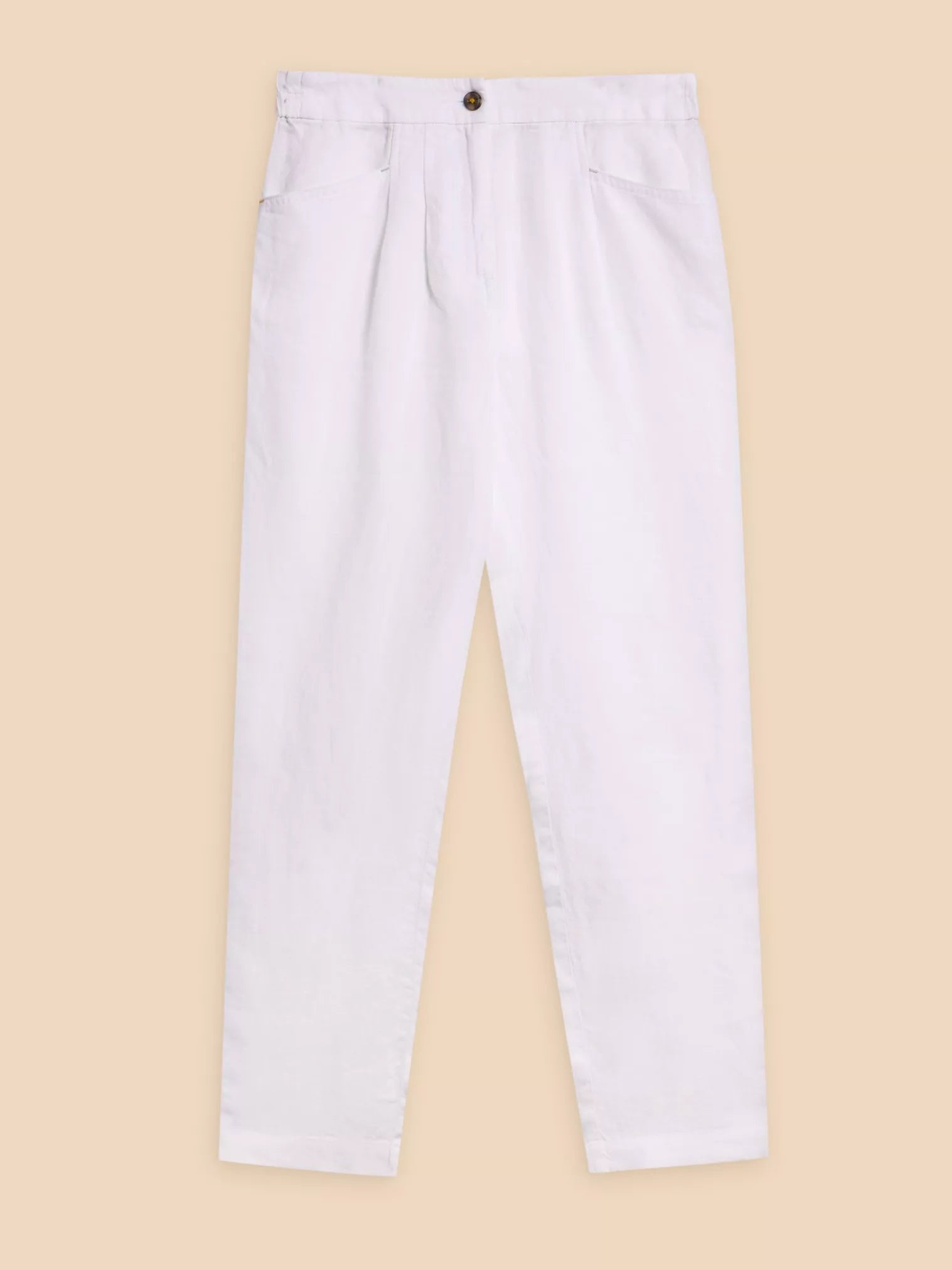 White Stuff Rowena Linen Trouser Brilliant White