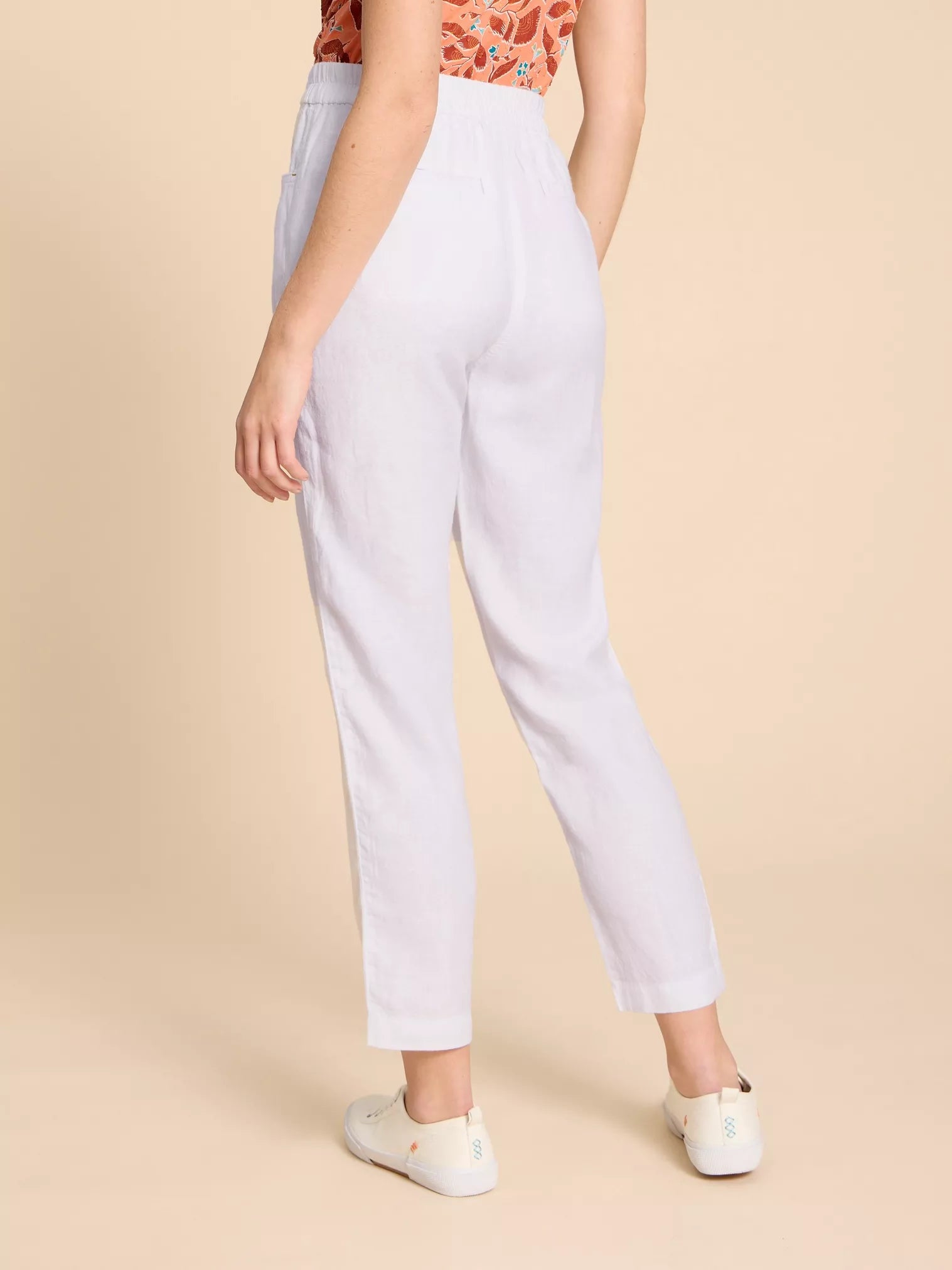 White Stuff Rowena Linen Trouser Brilliant White