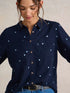 White Stuff Sophie Organic Cotton Shirt Dark Navy