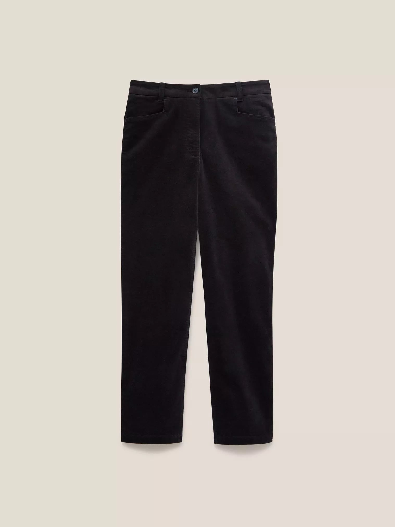 White Stuff Savannah Velvet Trouser Pure Black