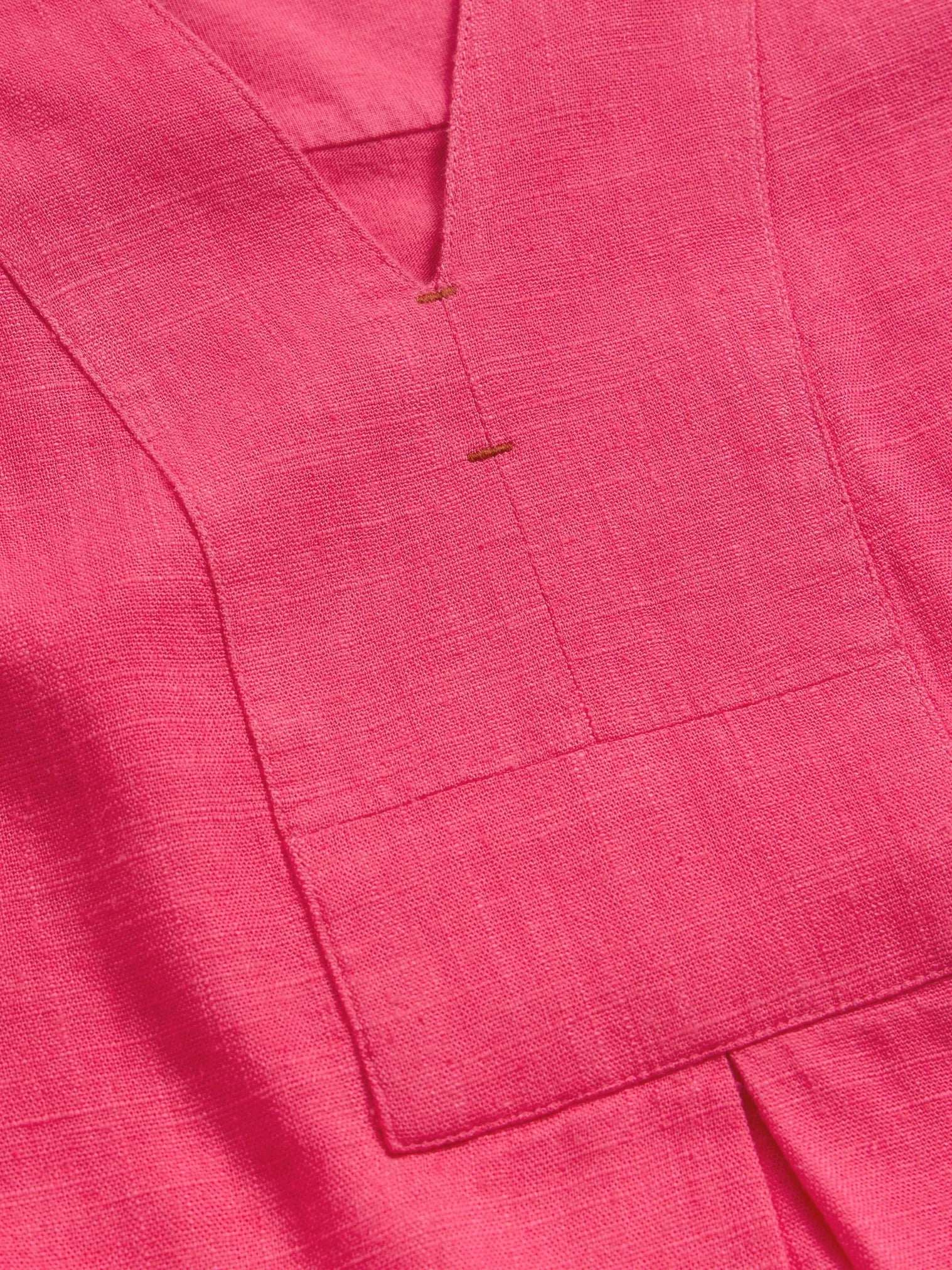 White Stuff Celia Jersey Mix Shirt Mid Pink