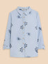 White Stuff Sophie Embroidered Shirt Blue Multi