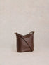 White Stuff Mini Fern Leather Crossbody Bag Brown Multi