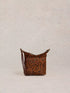 White Stuff Mini Fern Leather Crossbody Bag Brown Multi