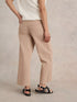 White Stuff Tia Wide Leg Crop Jean Dark Natural