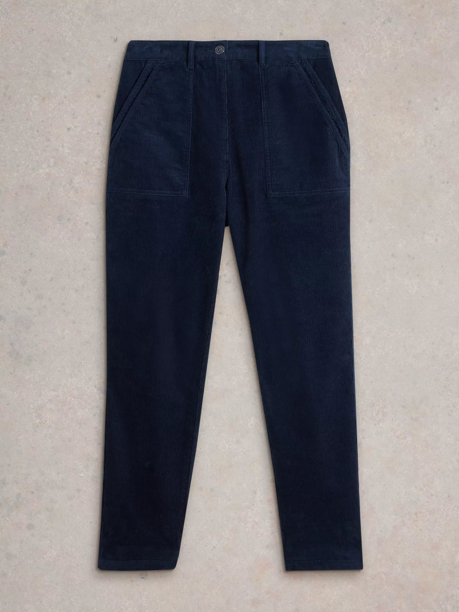 White Stuff Twister Cord Trouser Dark Navy