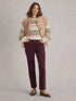 White Stuff Brooke Straight Cord Trouser Mid Plum