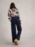 White Stuff Belle Cord Wide Leg Trouser Dark Navy