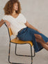 White Stuff Maren Denim Midi Skirt Mid Denim