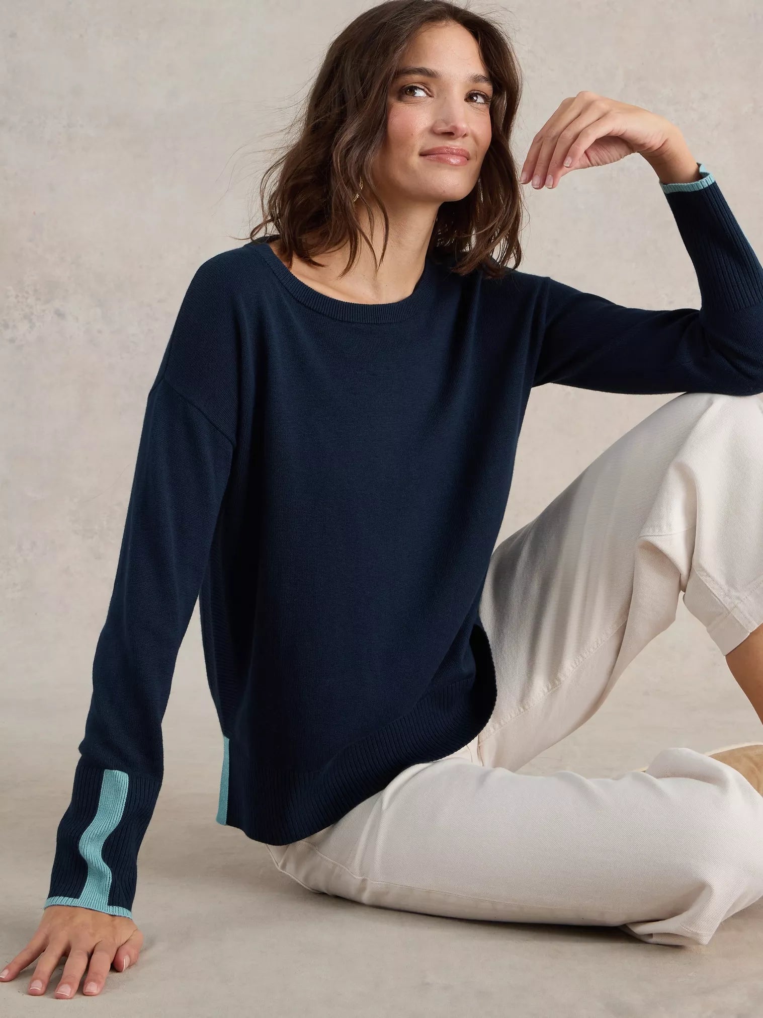 White Stuff Olive Jumper French Navy