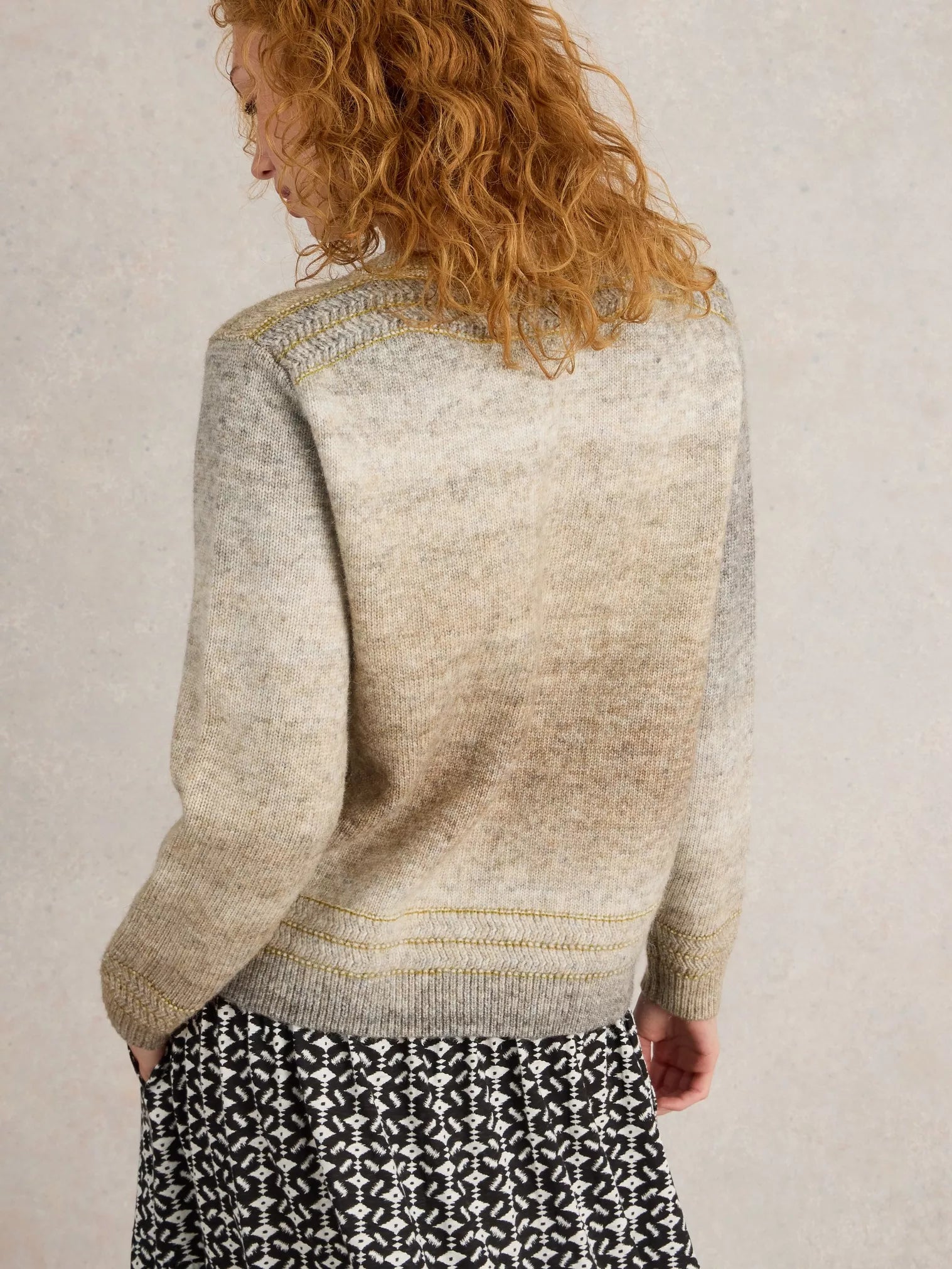 White Stuff Lilbet Jumper Natural Multi