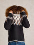 White Stuff Mono Fairisle Jumper Black Multi