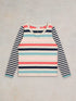 White Stuff Nelly Stripe LS Tee Natural Multi