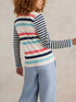 White Stuff Nelly Stripe LS Tee Natural Multi