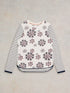 White Stuff Clara LS Tee Natural Print